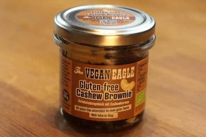 Veganer Bio Glutenfree Cashew Brownie